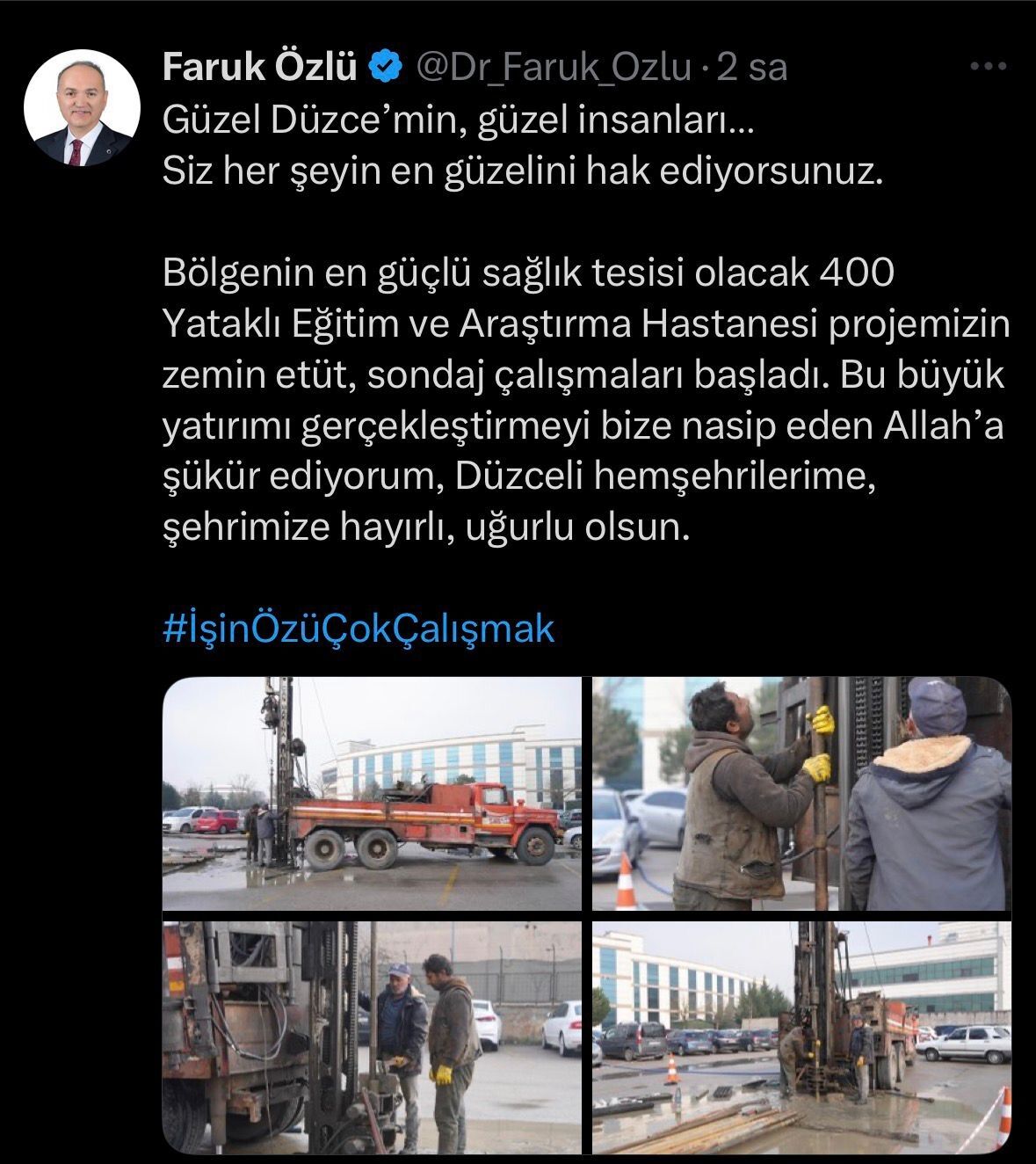 Başkan Özlü Paylaşımı