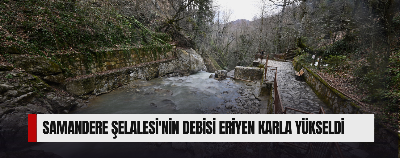 YÜKSELEN SU SEVİYESİYLE ŞELALE ZİYARETÇİLERİN İLGİSİNİ ÇEKİYOR