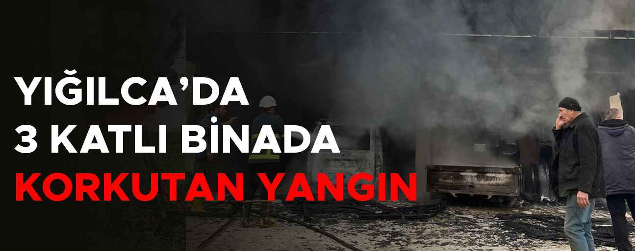 GARAJ KISMINDA ÇIKAN YANGINDA 6 ARAÇ KÜLE DÖNDÜ