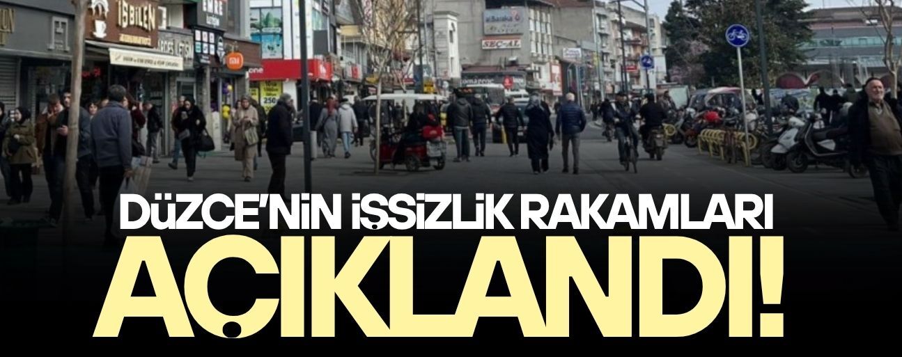 DÜZCE’DE İŞSİZLİK ORANI DEĞİŞMEDİ