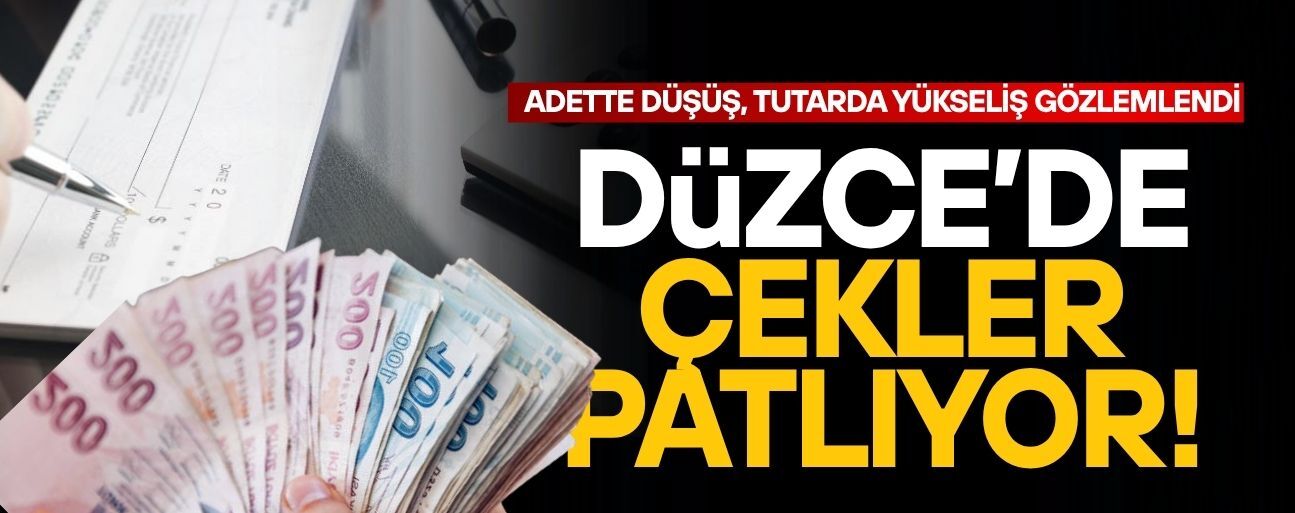 DÜZCE’DE KARŞILIKSIZ ÇEK VERİLERİ DİKKAT ÇEKTİ