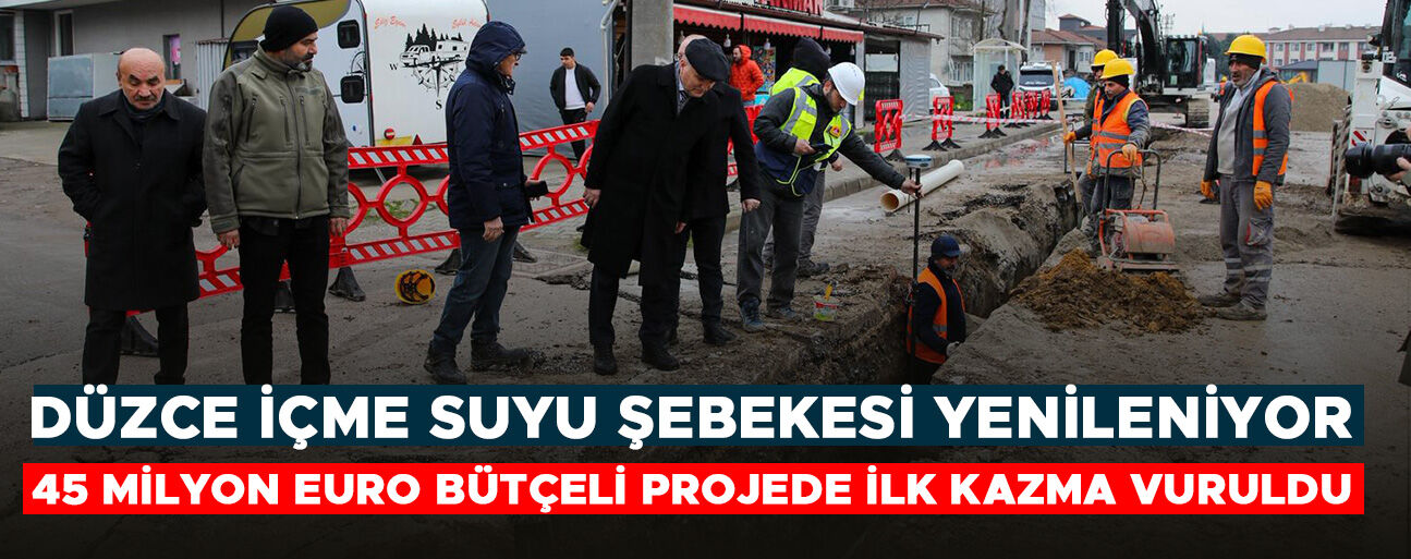 BAŞKAN ÖZLÜ “ÖNÜMÜZDEKİ 30 AY İÇERİSİNDE ŞEHİR ŞEBEKESİNİ YENİLEMİŞ OLACAĞIZ”