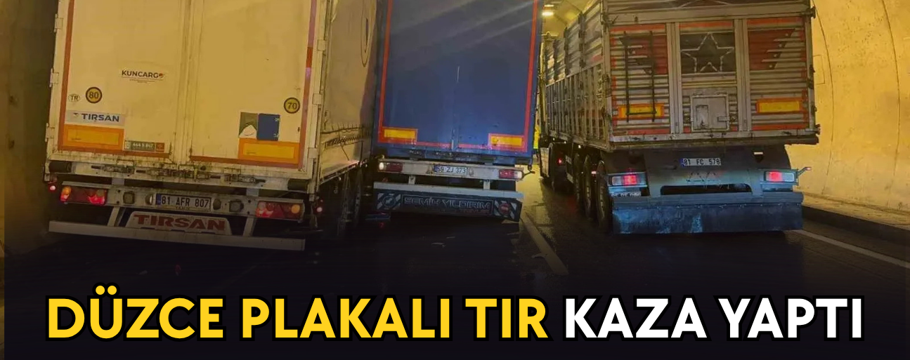 TIR İÇERİSİNDE SIKIŞAN SÜRÜCÜ HASTANEYE KALDIRILDI