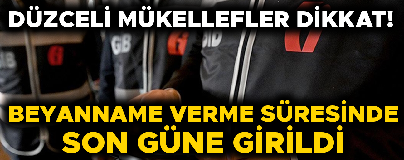 BUNU YAPAN MÜKELLEFLER YANDI…