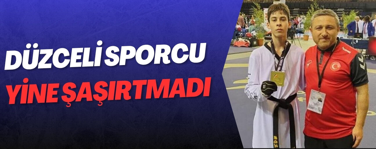 BELÇİKA’DAN DÜZCE’YE ALTIN MADALYA İLE DÖNDÜ