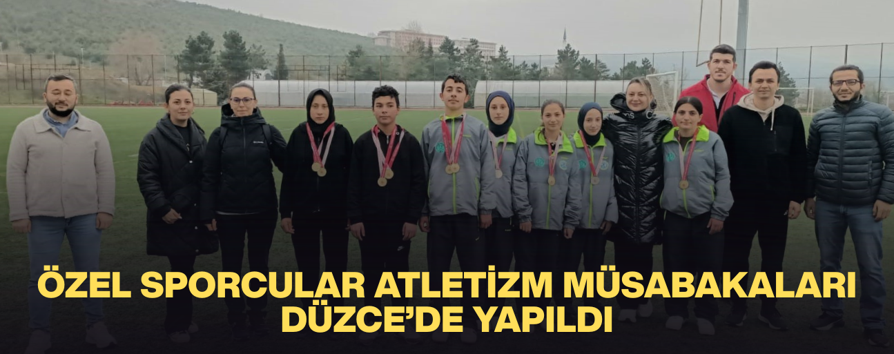 ATLETİZM MÜSABAKALARINDA SPORCULAR BİRİNCİ OLMAK İÇİN KIYASIYA MÜCADELE ETTİ