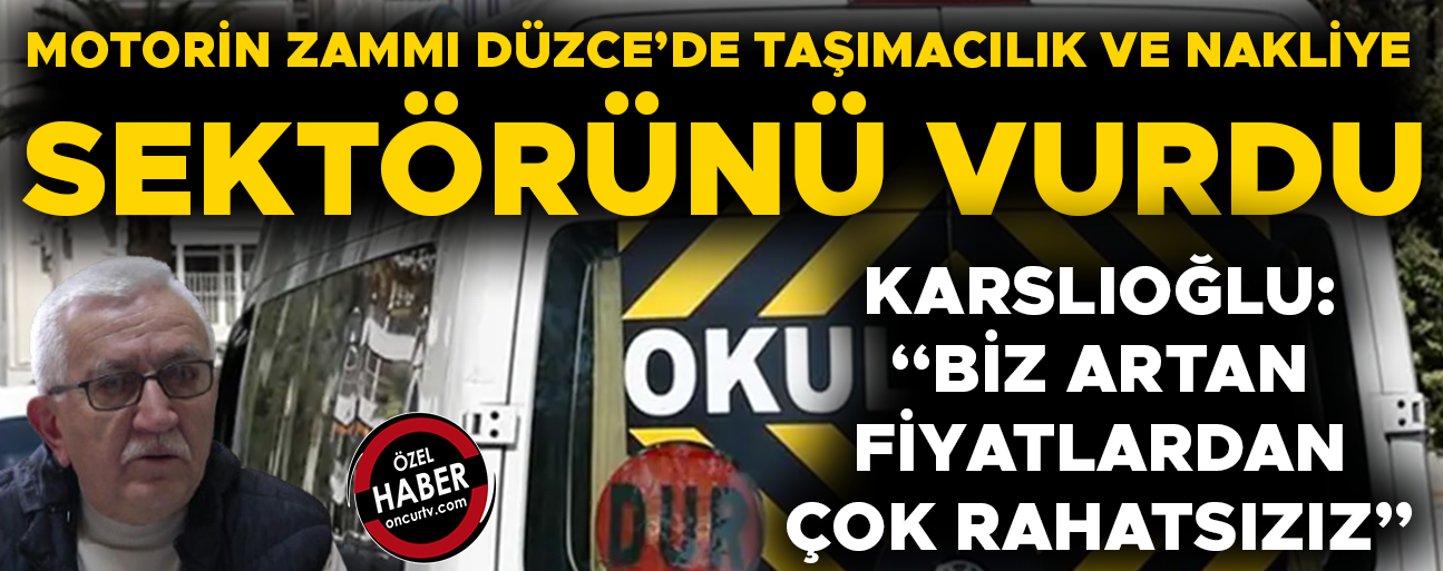"TÜRKİYE’DE ÇIKAN MAZOTUN BİZ BİR KURUŞ FAYDASI YOK”