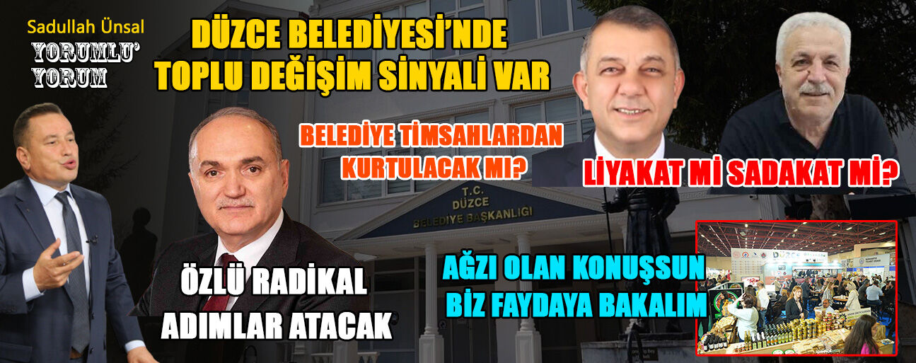 DÜZCE’YE NE KATACAKSINIZ ONU SÖYLEYİN