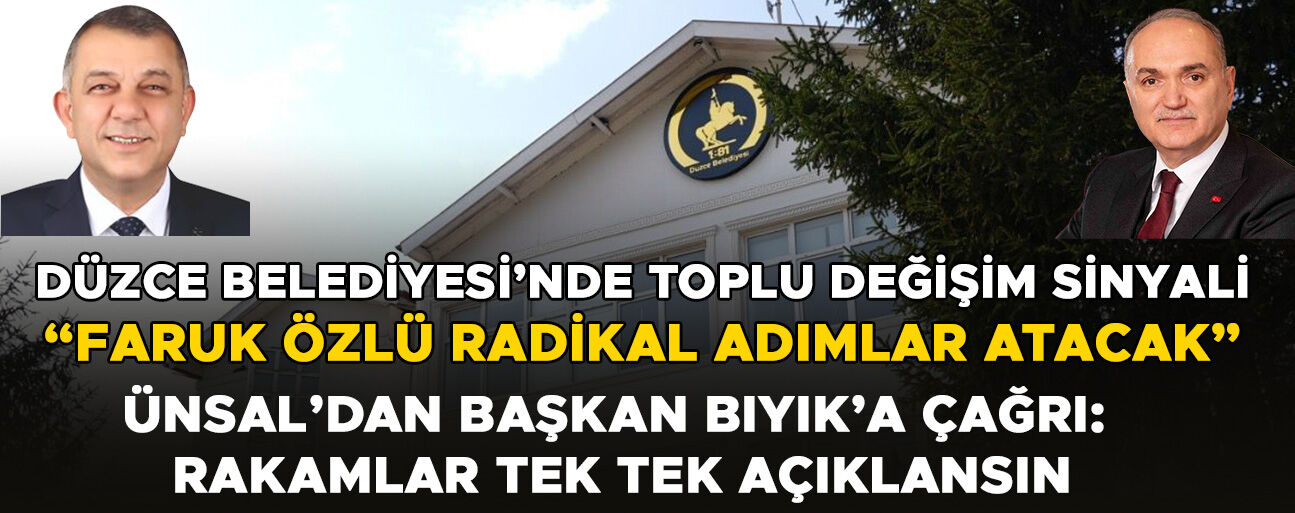 “DÜZCE’YE FAYDALI OLAN KİŞİSEL ÇIKARLAR İÇİN HEBA EDİLMESİN”