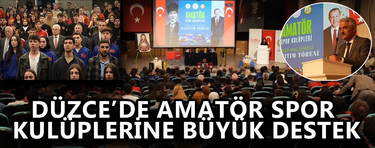 SPOR MALZEMELERİ DÜZENLENEN TÖRENLE TESLİM EDİLDİ