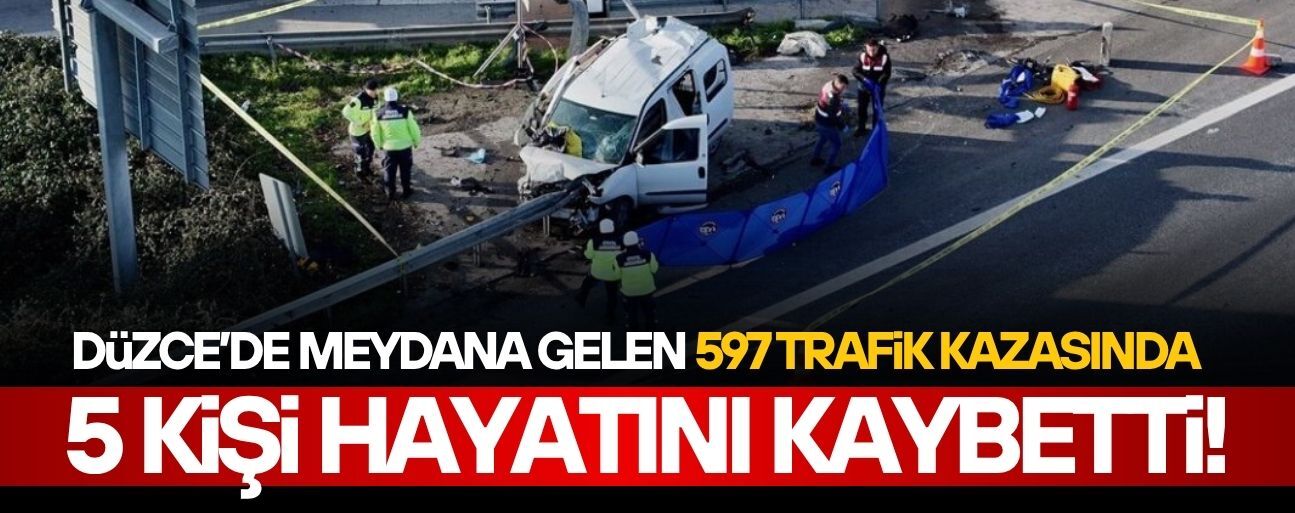 DÜZCE'DE MART AYINDA 197 TRAFİK KAZASI MEYDANA GELDİ