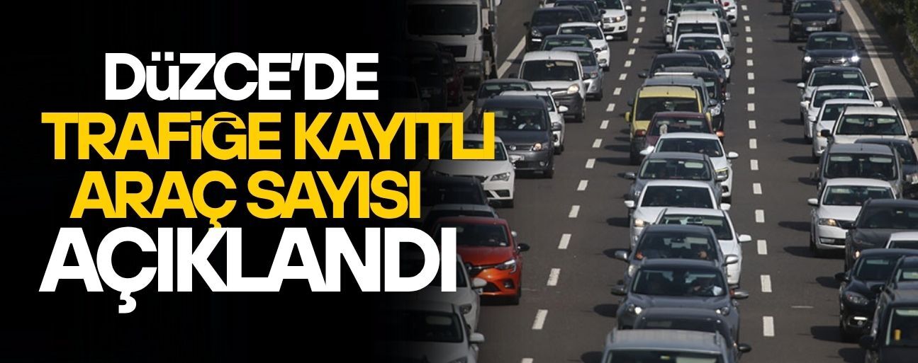 DÜZCE’DE ARAÇ SAYISI 163 BİNİ GEÇTİ
