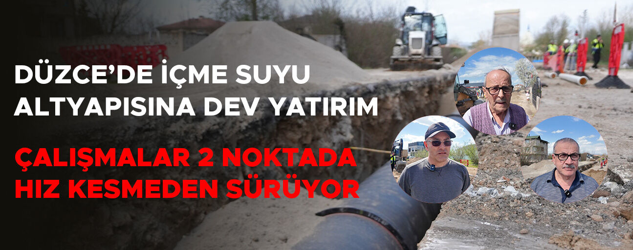 VATANDAŞLARDAN SU ŞEBEKESİ ÇALIŞMALARINA TAM DESTEK