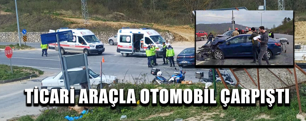 KAZADA TİCARİ ARAÇ SÜRÜCÜSÜ ARABADA SIKIŞTI