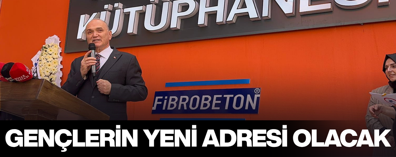 FİBREBETON KÜTÜPHANESİ DÜZENLENEN TÖRENLE HİZMETE AÇILDI