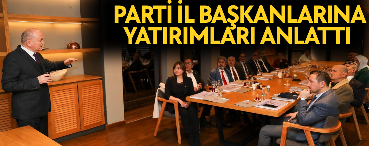 BAŞKAN ÖZLÜ PRESTİJ PROJELERİNDEN BAHSETTİ