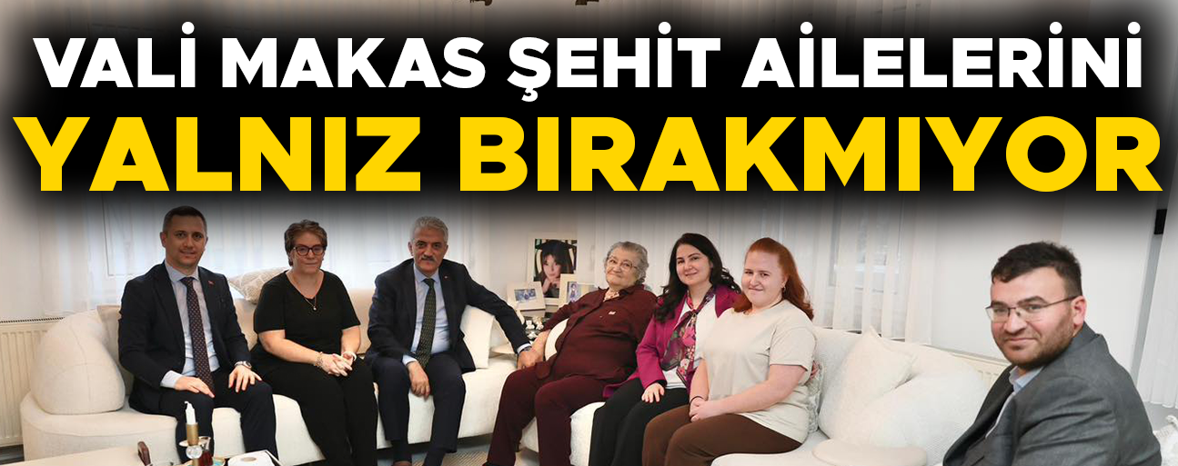 EŞİ İLE BİRLİKTE ŞEHİT POLİS MEMURUNUN AİLESİNİ ZİYARET ETTİ