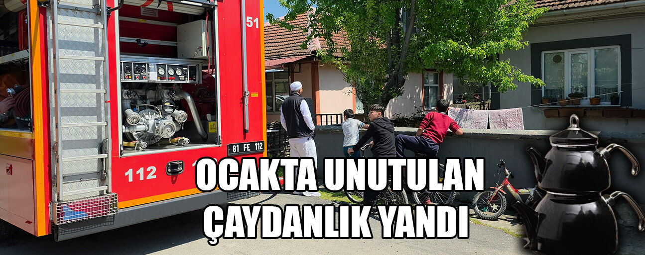 İTFAİYE EKİPLERİ YANGINI BÜYÜMEDEN SÖNDÜRDÜ