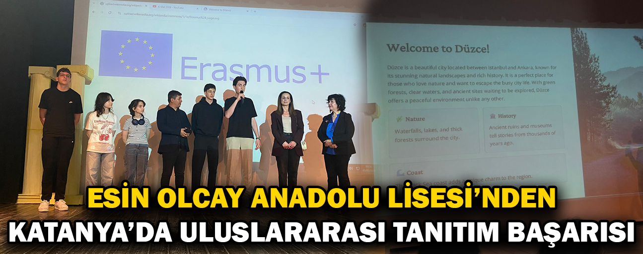 DÜZCELİ ÖĞRENCİLERDEN GURURLANDIRAN SUNUM