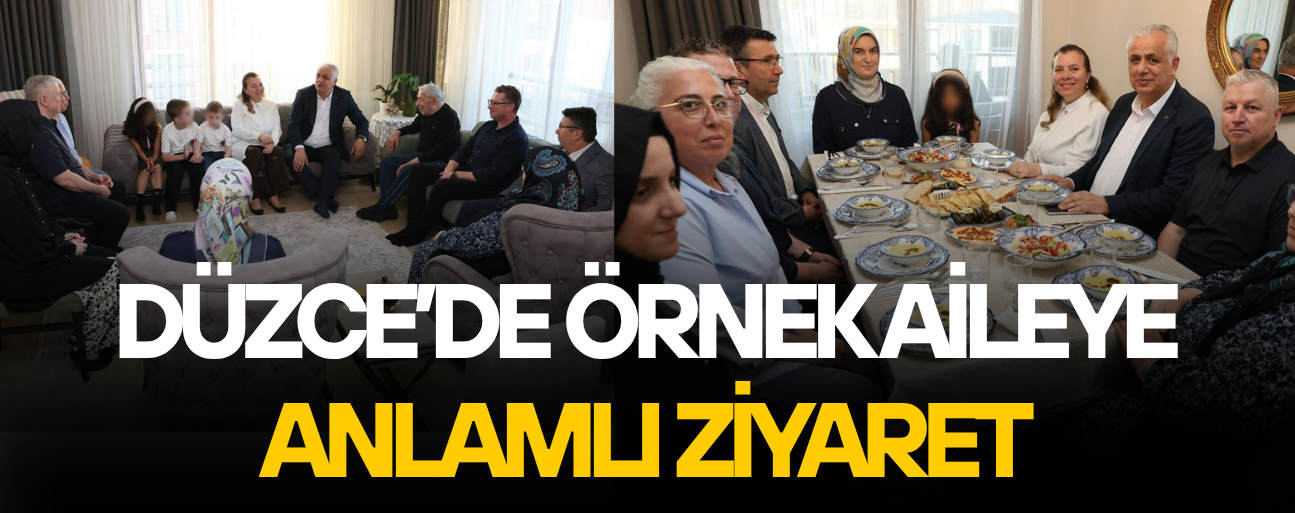 MİLLİ AİLE HAFTASI’NDA AYNI SOFRADA BULUŞTULAR