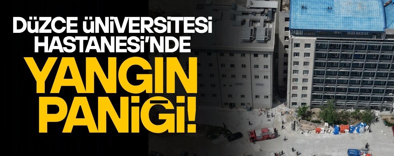 HASTANE İNŞAATINDAKİ YANGINI GÜVENLİK GÖREVLİLERİ ENGELLEDİ