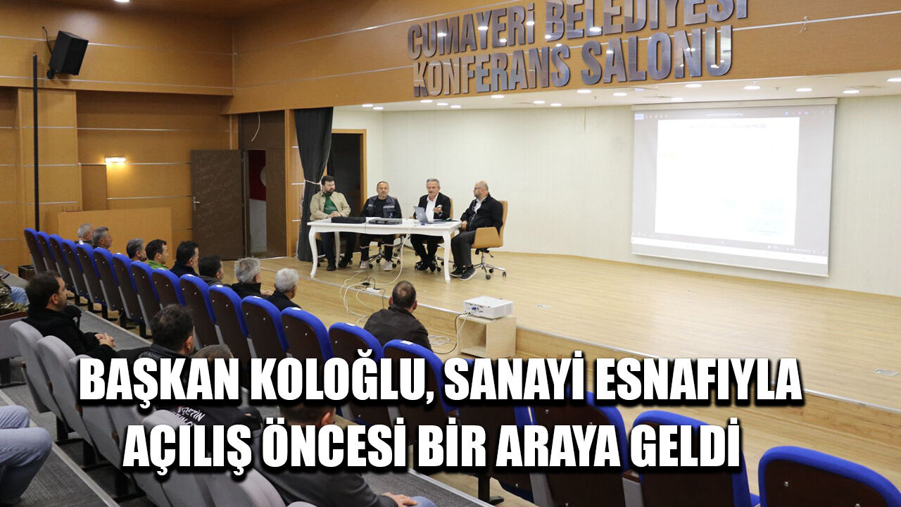 CUMAYERİ GALERİCİLER VE KARMA SANAYİ SİTESİ AÇILIŞI GERÇEKLEŞECEK