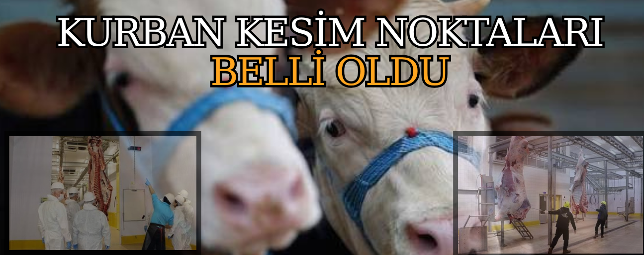 KURBAN KESİM YERLERİ DENETLENEREK BELİRLENDİ