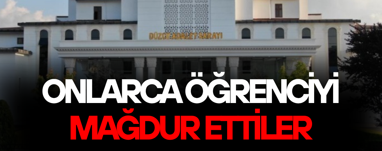 DÜZCE’DE SAHTE STAJ OPERASYONU:12 GÖZALTI