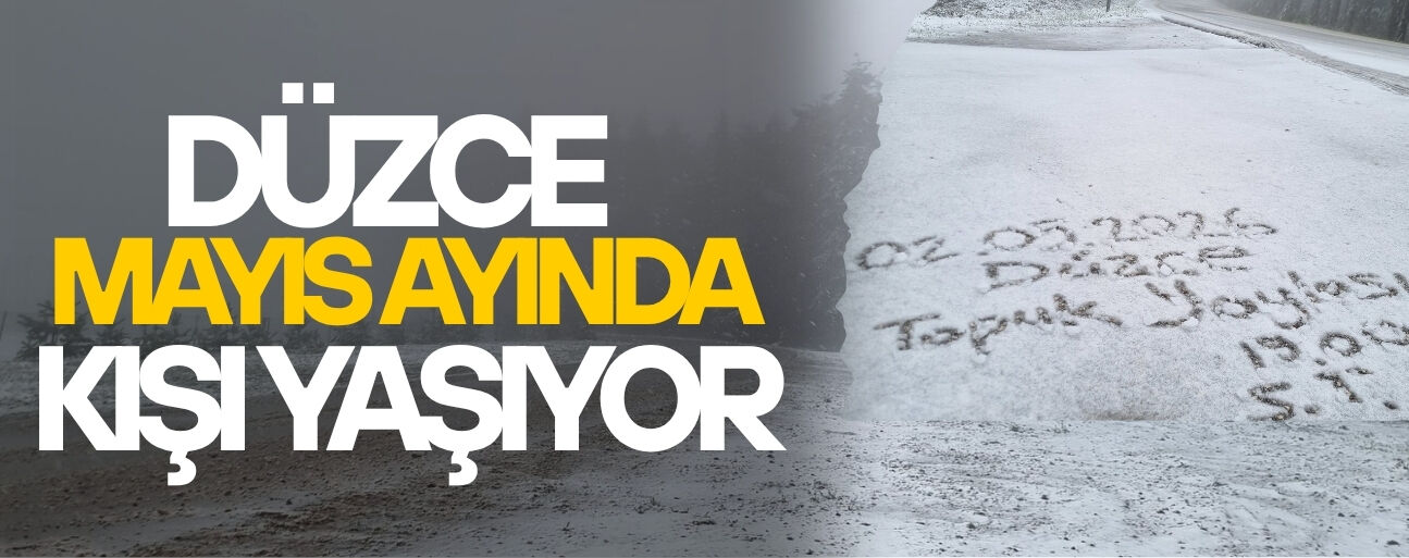 TOPUK YAYLASI BEYAZA BÜRÜNDÜ