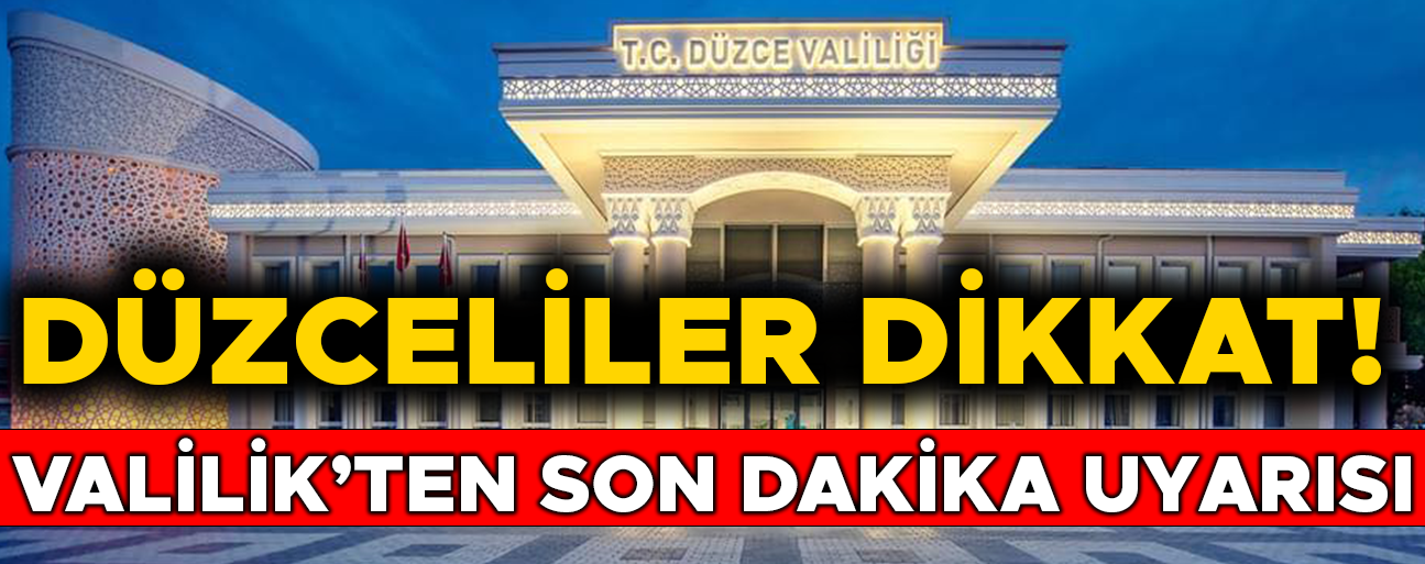O TARİHLERDE KENTTE ALARM VERİLECEK