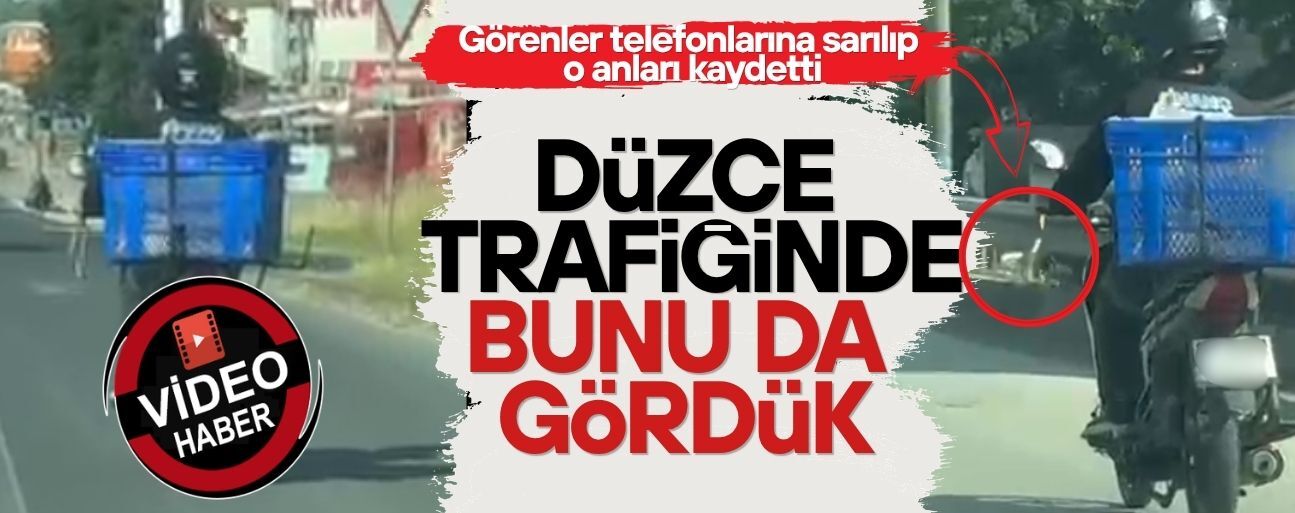 DÜZCE'DE YILANLI MOTOSİKLET YOLCULUĞU