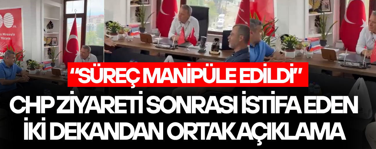 “ÜNİVERSİTENİN YIPRANMAMASI İÇİN İSTİFA ETTİK”