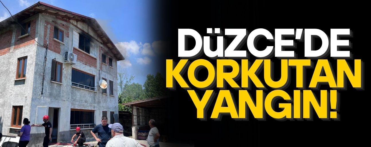 3 KATLI EVİN ÇATI KATINDA ALEVLER YÜKSELDİ