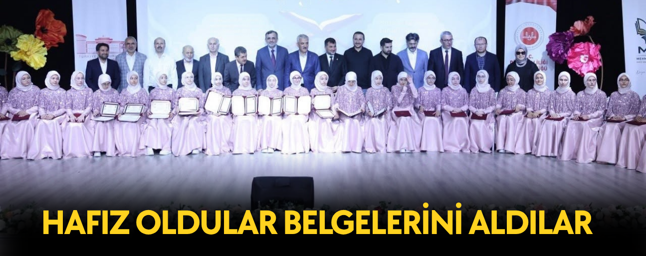40 HAFIZIN İCAZET MERASİMİ YAPILDI