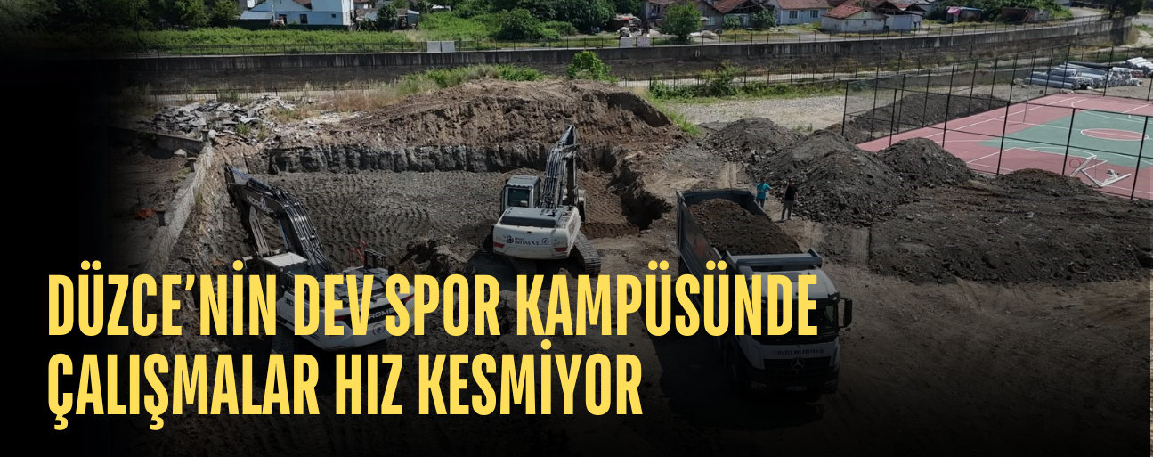 19 MAYIS SPOR KAMPÜSÜ'NDE KAPALI SPOR SALONU İÇİN İLK KAZMA VURULDU