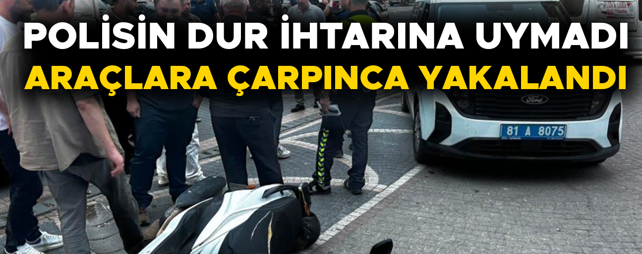 POLİSLE TARTIŞAN MOTOSİKLET SÜRÜCÜSÜ GÖZALTINA ALINDI