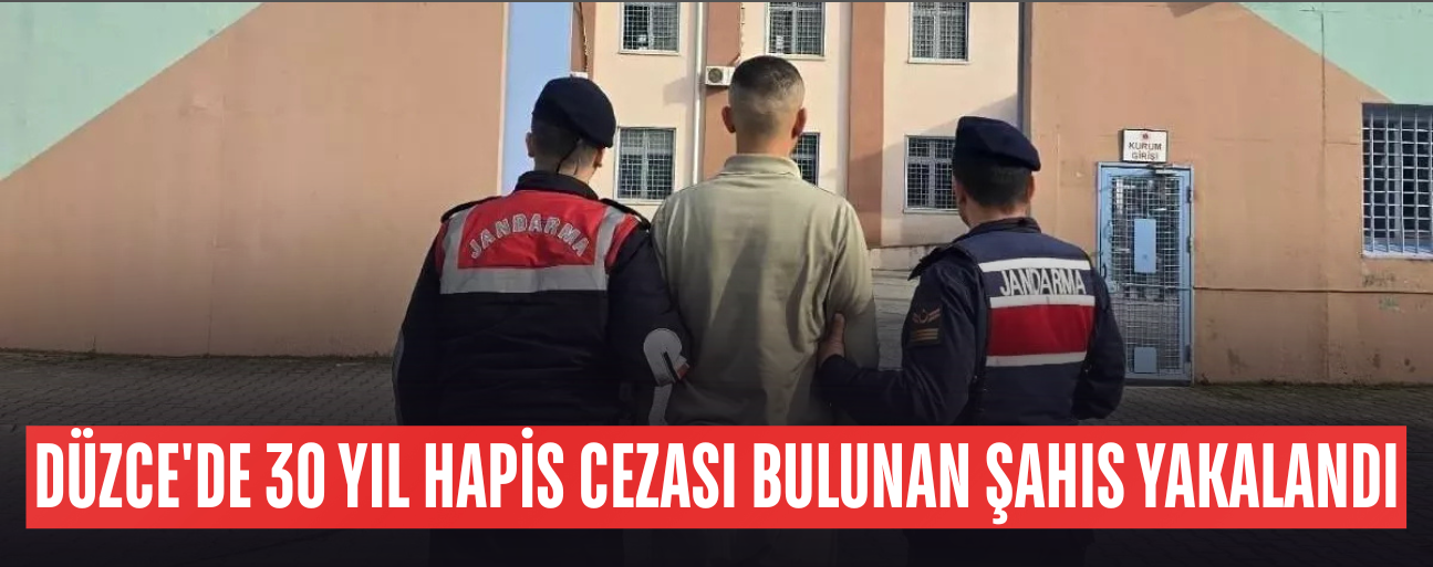 ÇİLİMLİ'DE YAKALANAN HÜKÜMLÜ CEZAEVİNE GÖNDERİLDİ