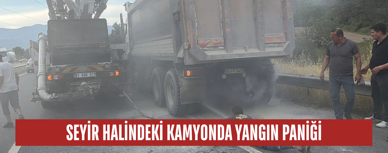 BETON POMPASI VE MİKSER SÜRÜCÜLERİ ALEVLERE ZAMANINDA MÜDAHALE ETTİ