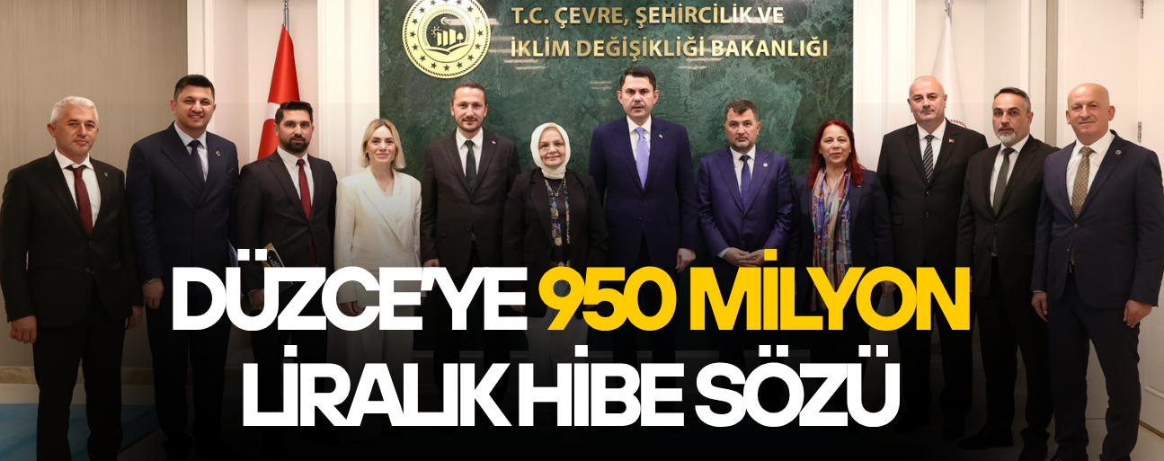 AK PARTİ HEYETİNDEN DÜZCE'YE 950 MİLYON LİRALIK DESTEK HAMLESİ