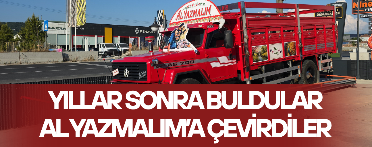 DÜZCELİ AİLE DEDE HATIRASINI "AL YAZMALIM" KAMYONUYLA YAŞATIYOR