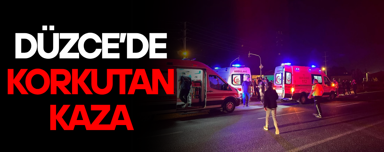 HASTA TAŞIYAN AMBULANS İLE OTOMOBİL ÇARPIŞTI: 8 YARALI