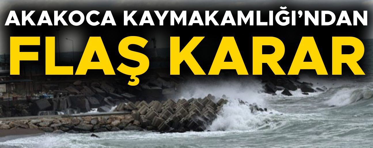 SAHİLLERE KIRMIZI BAYRAK ÇEKİLDİ