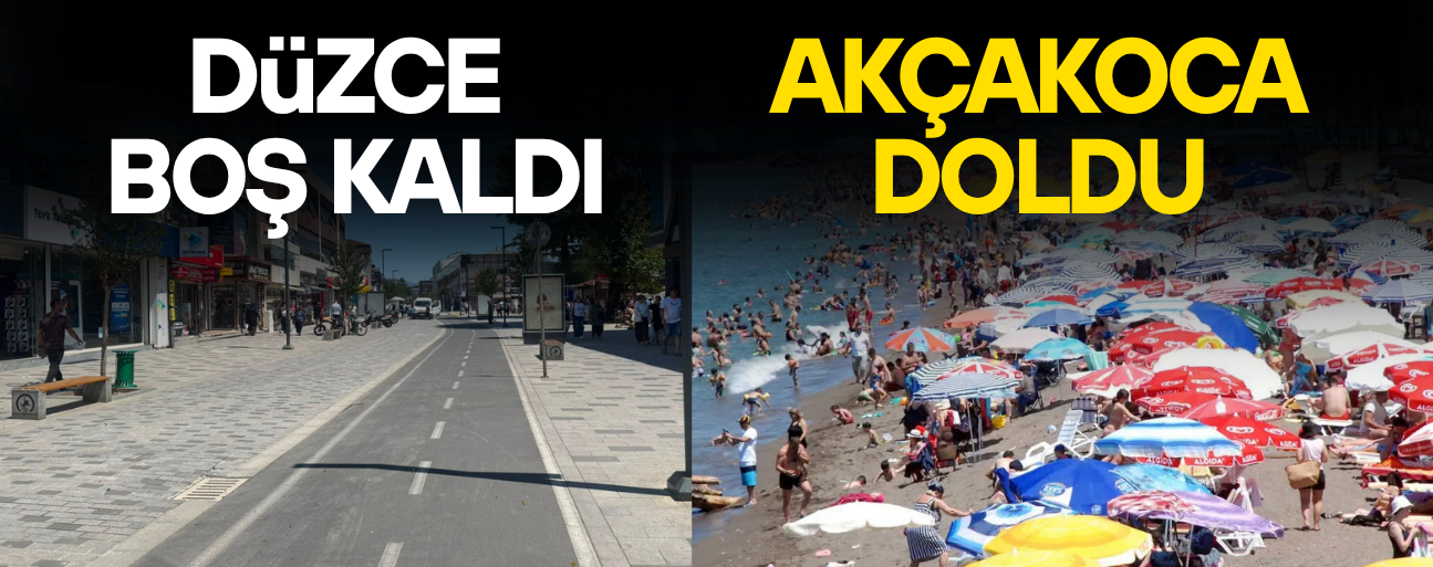 SICAKTAN BUNALAN DENİZE KOŞTU