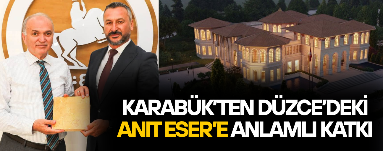 BAŞKAN CİVA GETİRDİĞİ TAŞLARI BAŞKAN ÖZLÜ’YE TESLİM ETTİ