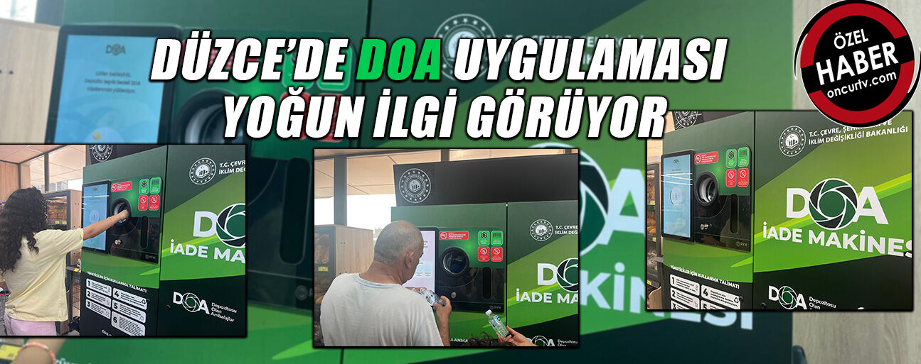 VATANDAŞLAR İADE MAKİNESİNİN ÖNÜNDE KUYRUK OLUŞTURDU