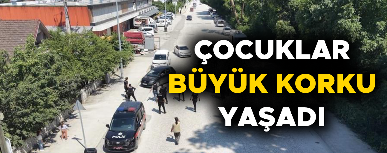 TATBİKATTAN KORKAN ÇOCUKLARA POLİS ŞEFKATİ