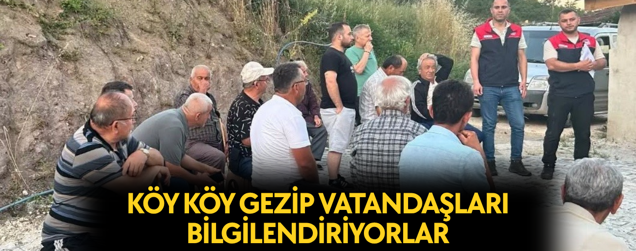 TARIM VE ORMAN MÜDÜRLÜĞÜ EKİPLERİ ÇİFTÇİLERLE BULUŞTU