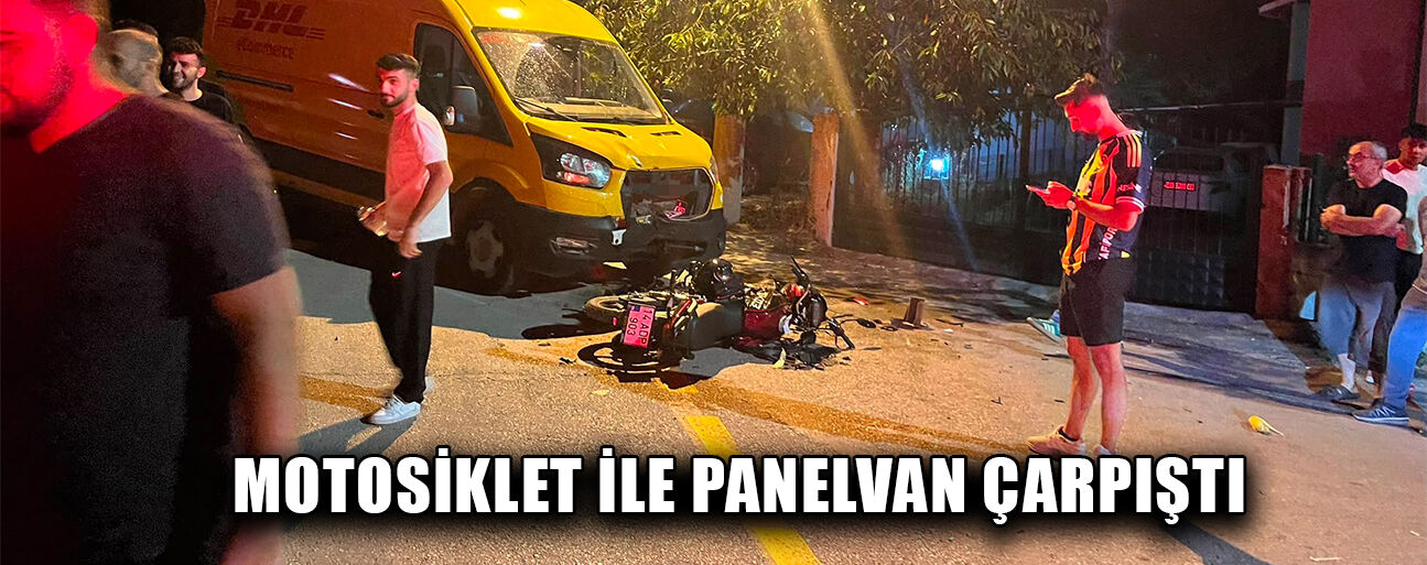 MOTOSİKLET SÜRÜCÜSÜ YARALANDI