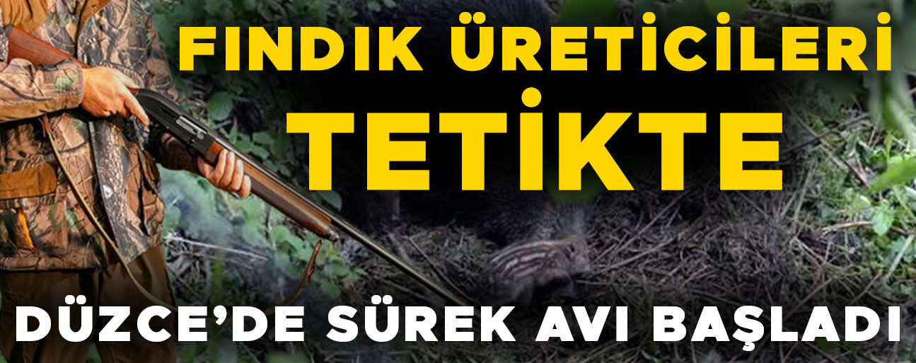 FINDIK BAHÇELERİNDE ZORLU NÖBET…