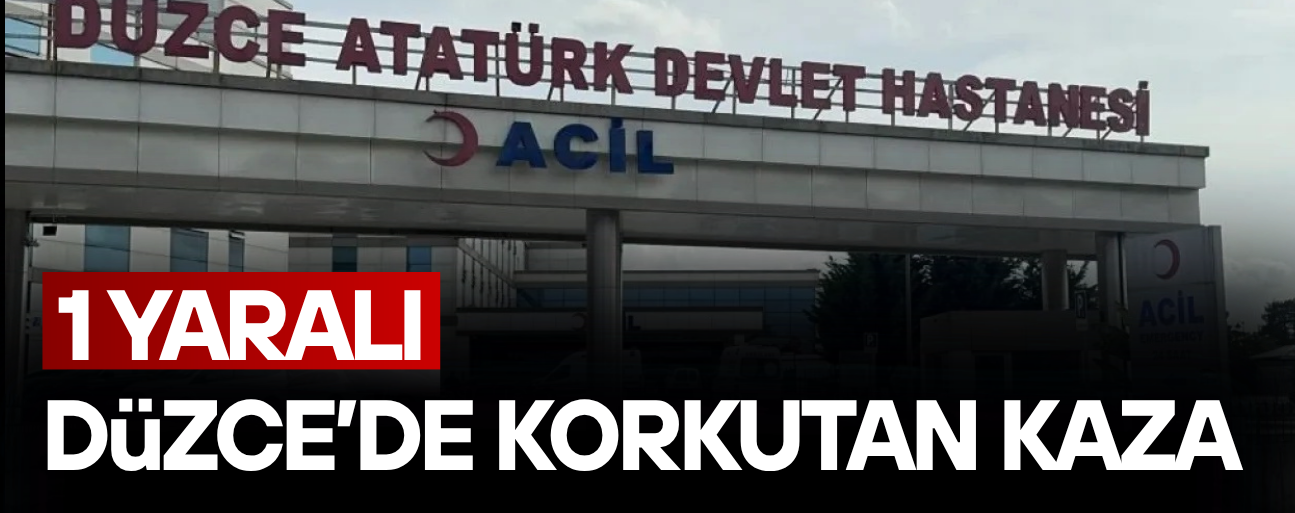 OTOMOBİL KAMYONA ARKADAN ÇARPTI: 1 YARALI